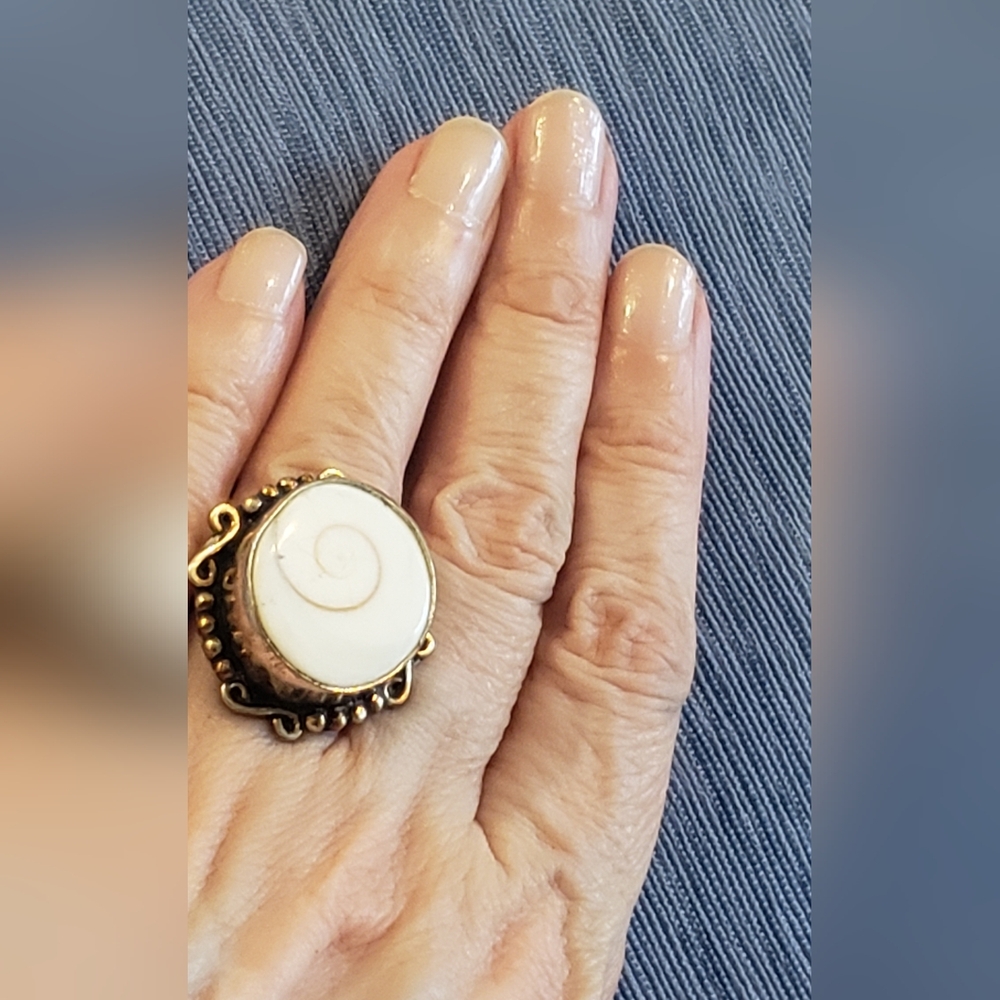 Eye Of Shiva Ring, Sz 6, 925 Stamped, Made In India By Artisans